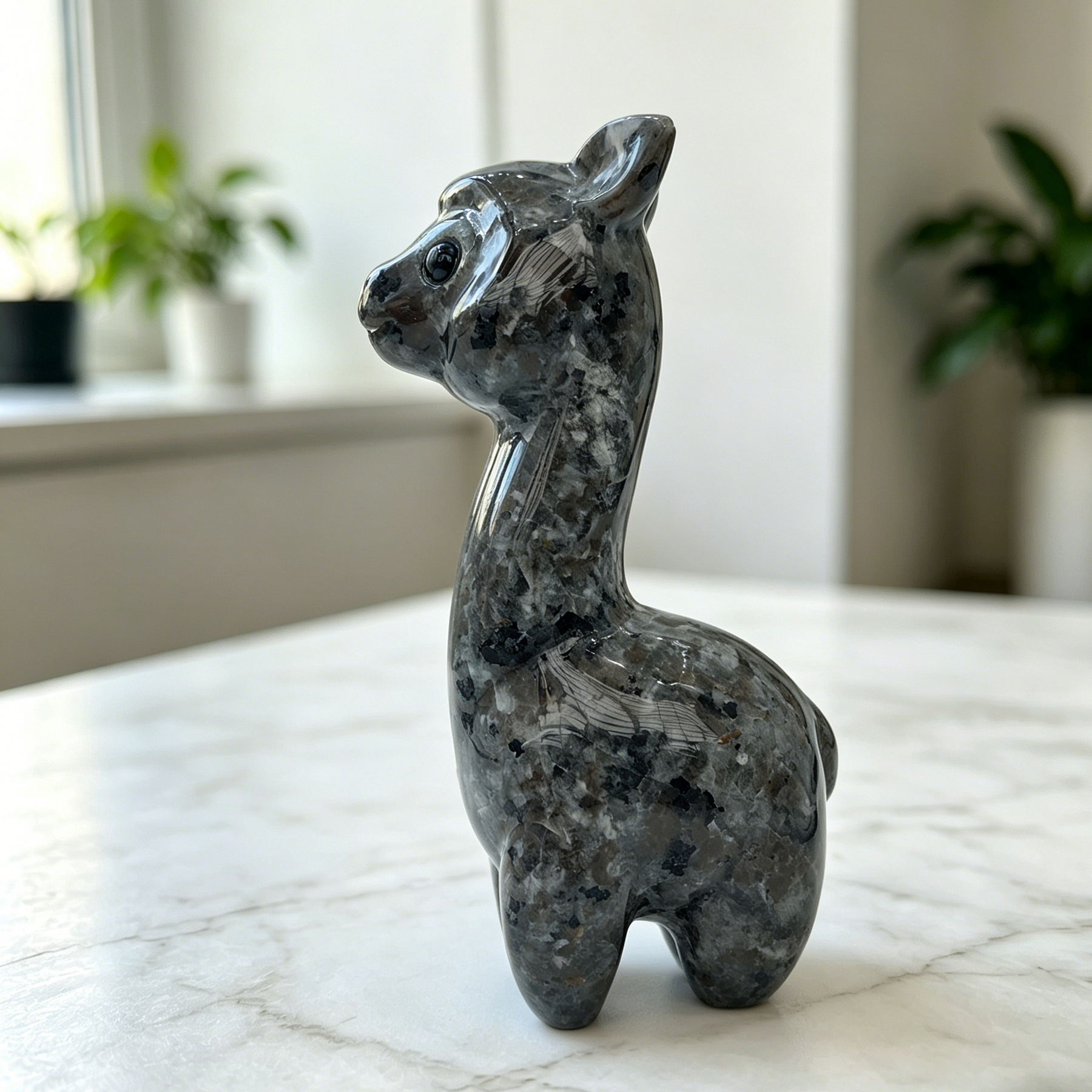 Fire Stone Alpaca Jade Carving - Carving — view 4