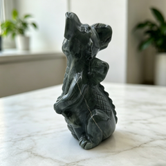 Jiulong Jade Flying Dragon Baby Jade - Natural Jade Stone Carving — view 5