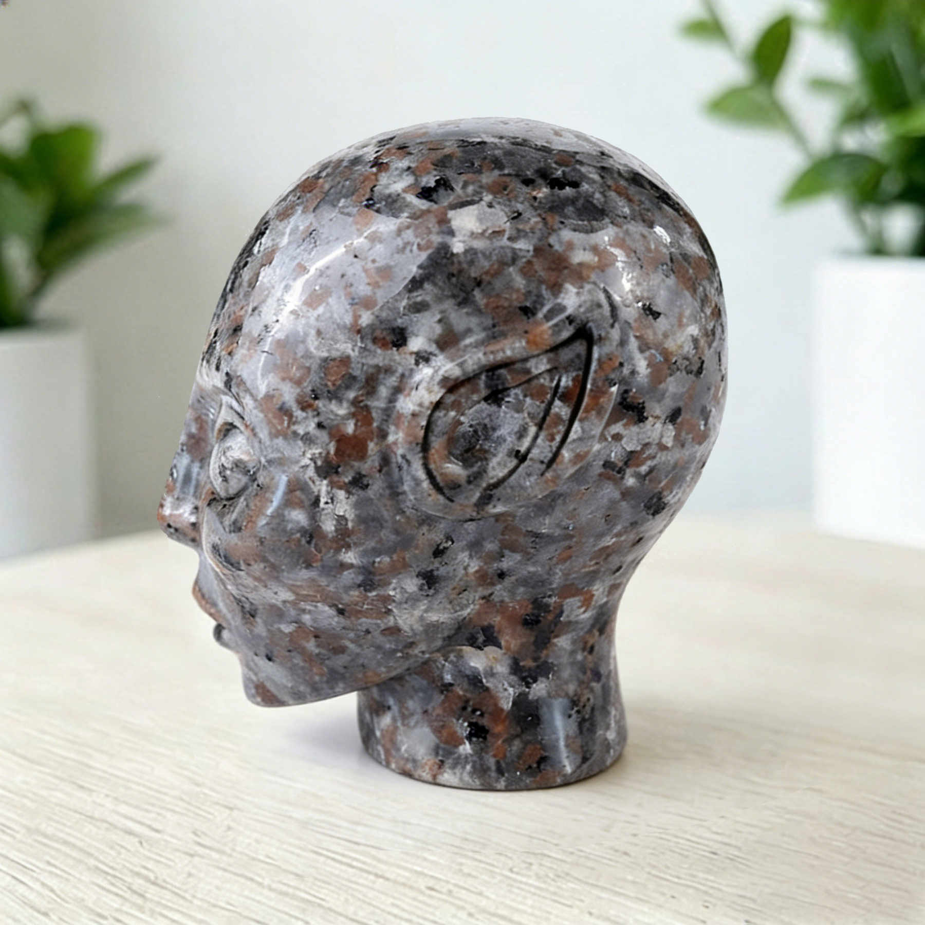 2 Inch Fire Stone Alien Crystal Skull – Skull — view 7