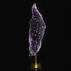 Large Amethyst Cluster Owl Sculpture — view 6