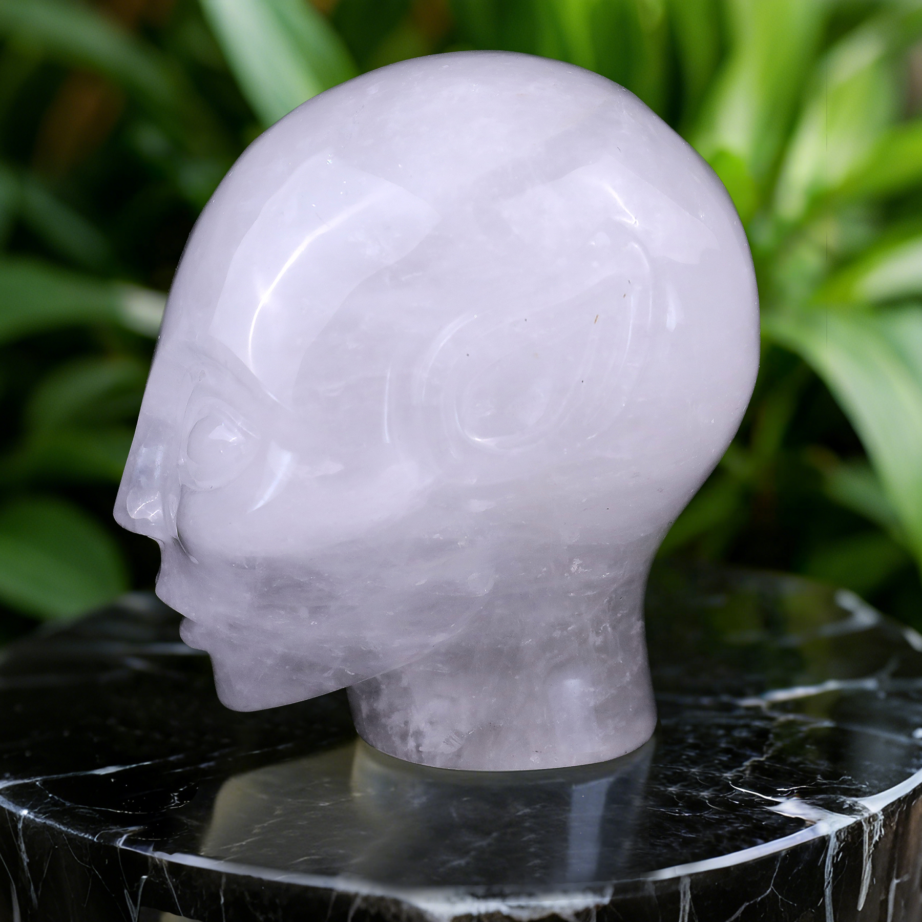 3.8 Inch Angola Quartz Alien Crystal Skull — view 6