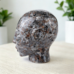 3 Inch Fire Stone Alien Crystal Skull – Gemstone — view 6