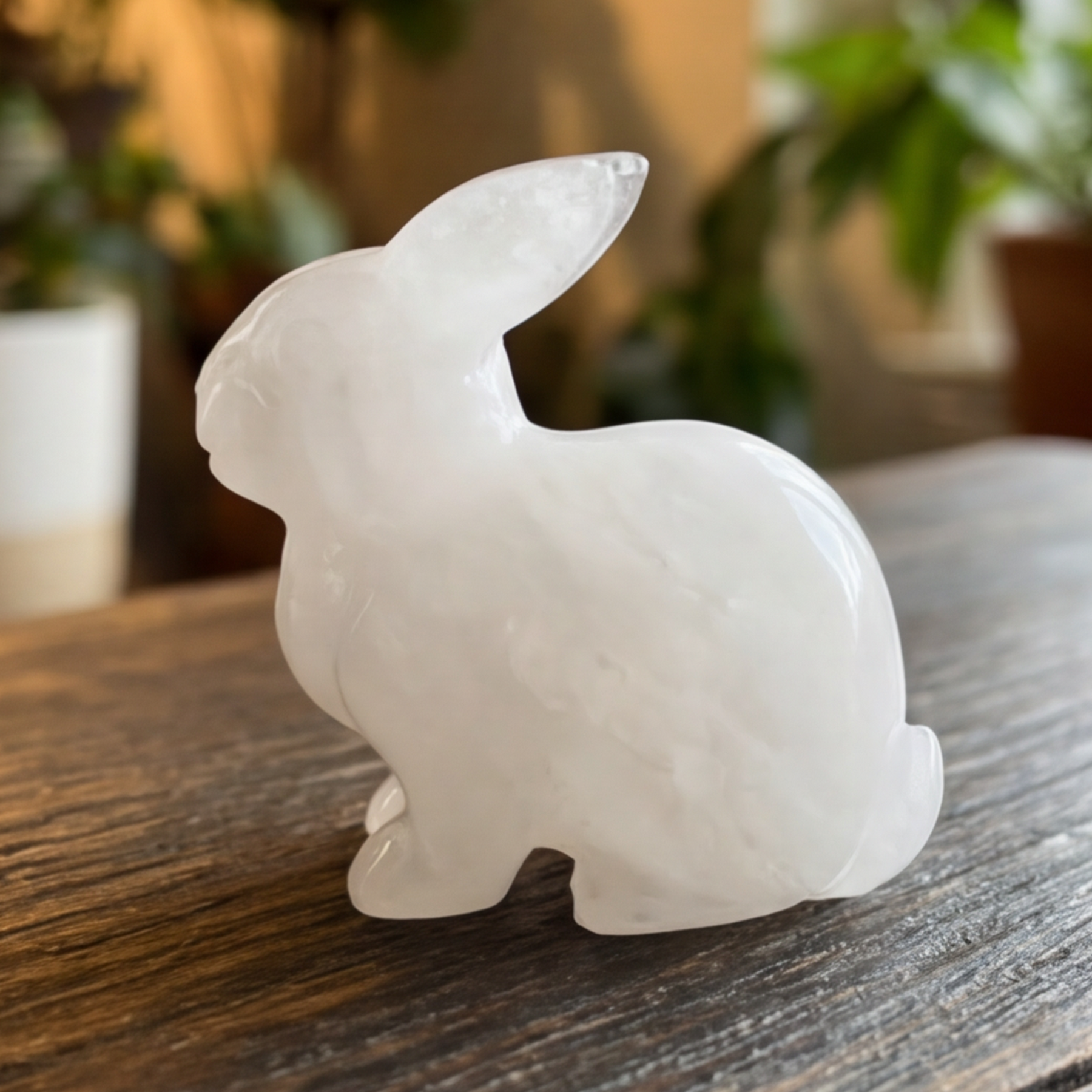 Angolan Quartz Rabbit Carving – Healing Crystal Animal — view 4
