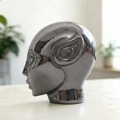 3 Inch Tektite Alien Crystal Skull – Natural Meteorite Stone — view 6