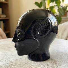 3.8 Inch Obsidian Alien Crystal Skull – Protection Stone — view 6