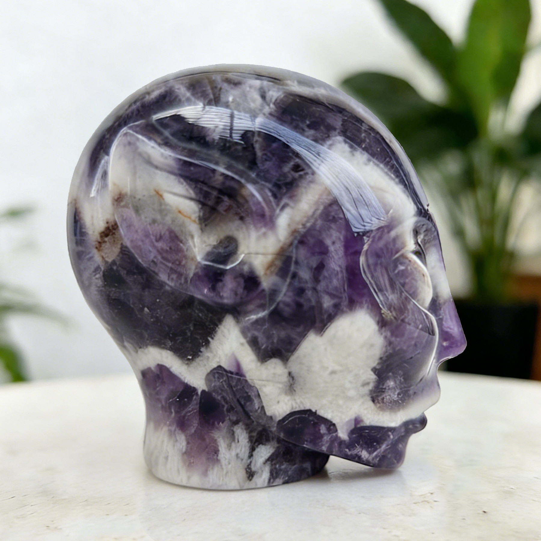 2 Inch Dream Amethyst Alien Crystal Skull – Skull — view 4