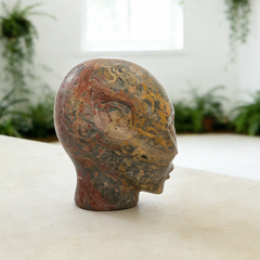 2 Inch Leopard Skin Jasper Alien Crystal Skull – Skull — view 3