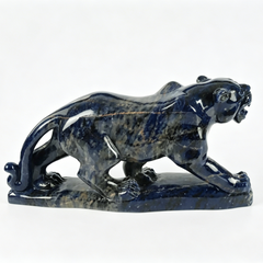 Blue Sodalite Leopard Sculpture — view 6