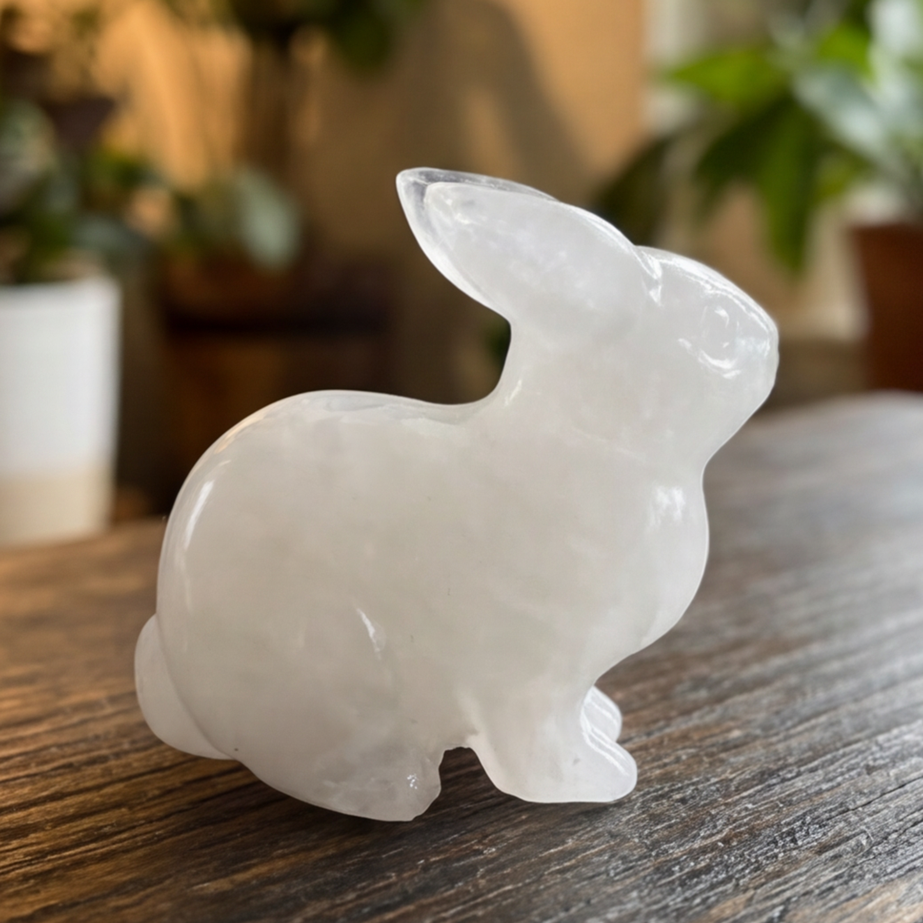 Angolan Quartz Rabbit Carving – Healing Crystal Animal — view 7