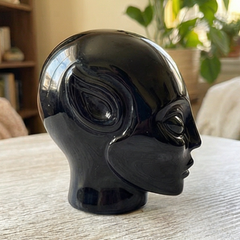 3 Inch Obsidian Alien Crystal Skull — view 4