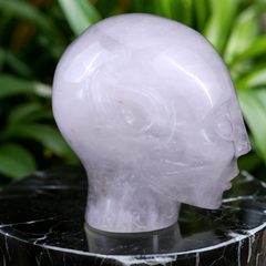 3.8 Inch Angola Quartz Alien Crystal Skull — view 4