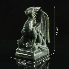 Labradorite Winged Dragon - Sculpture — view 2