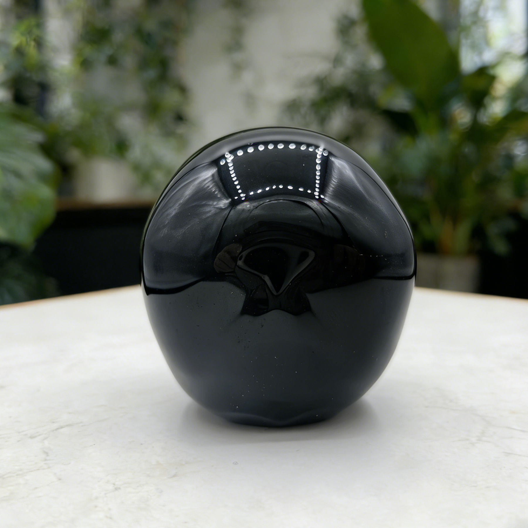 Speak No Evil Black Obsidian Skull — view 4
