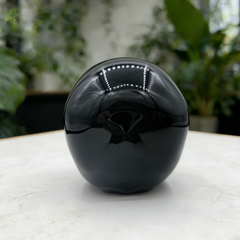 Speak No Evil Black Obsidian Skull — view 4