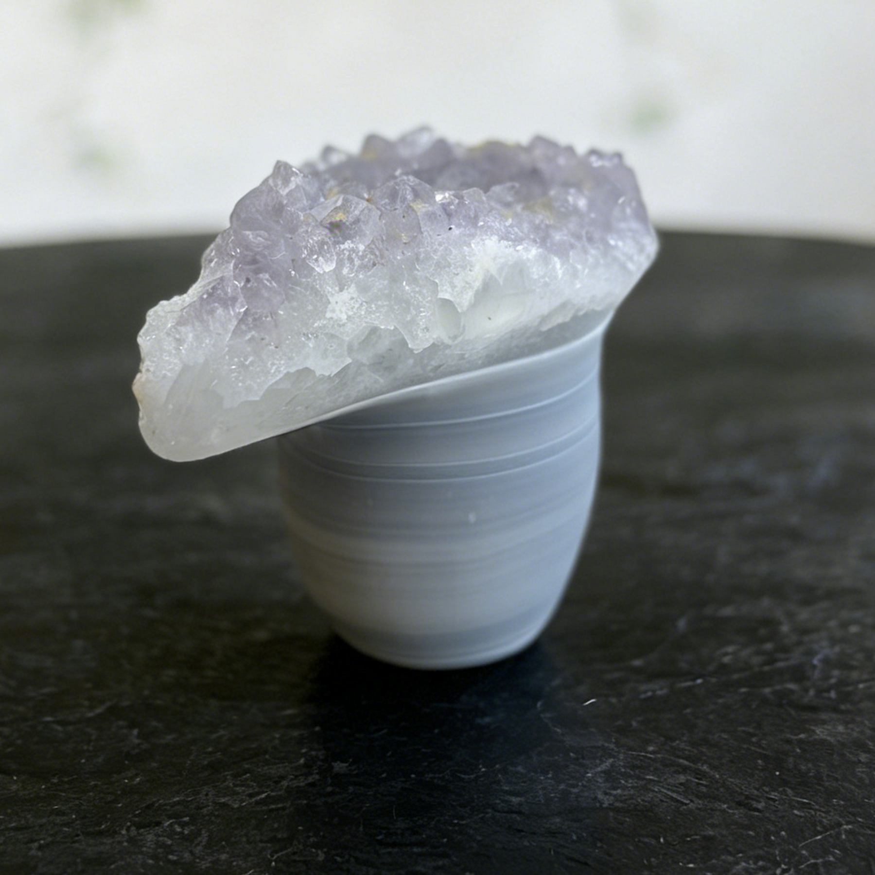2.64 inch Amethyst Cluster Crown Crystal Skull - Natural Crystal — view 4