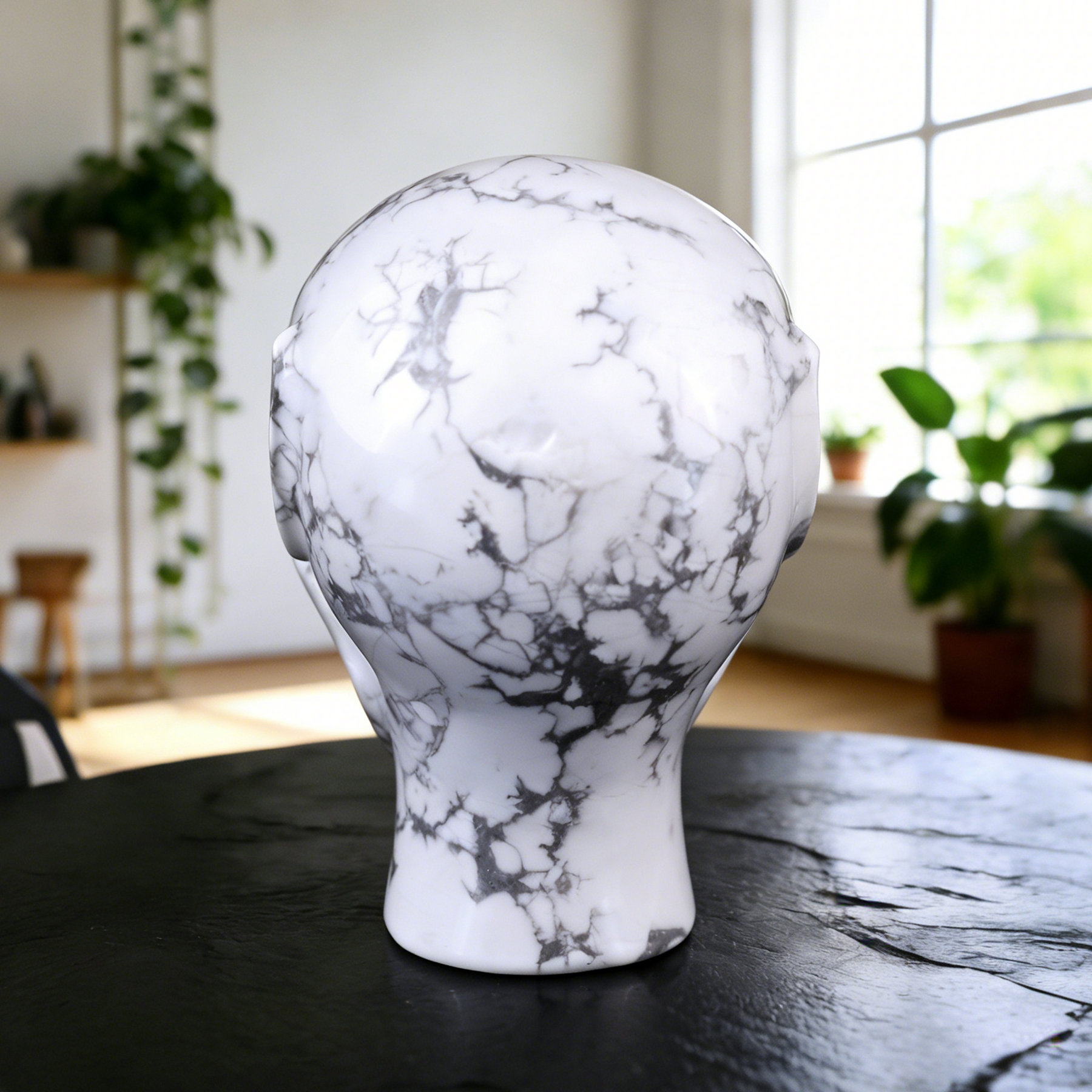 3.8 Inch Howlite Alien Crystal Skull — view 5