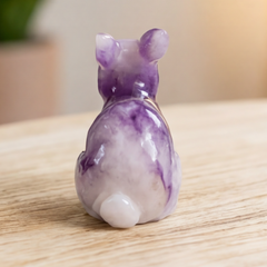 Amethyst Rabbit Carving - Crystal Figurine — view 5