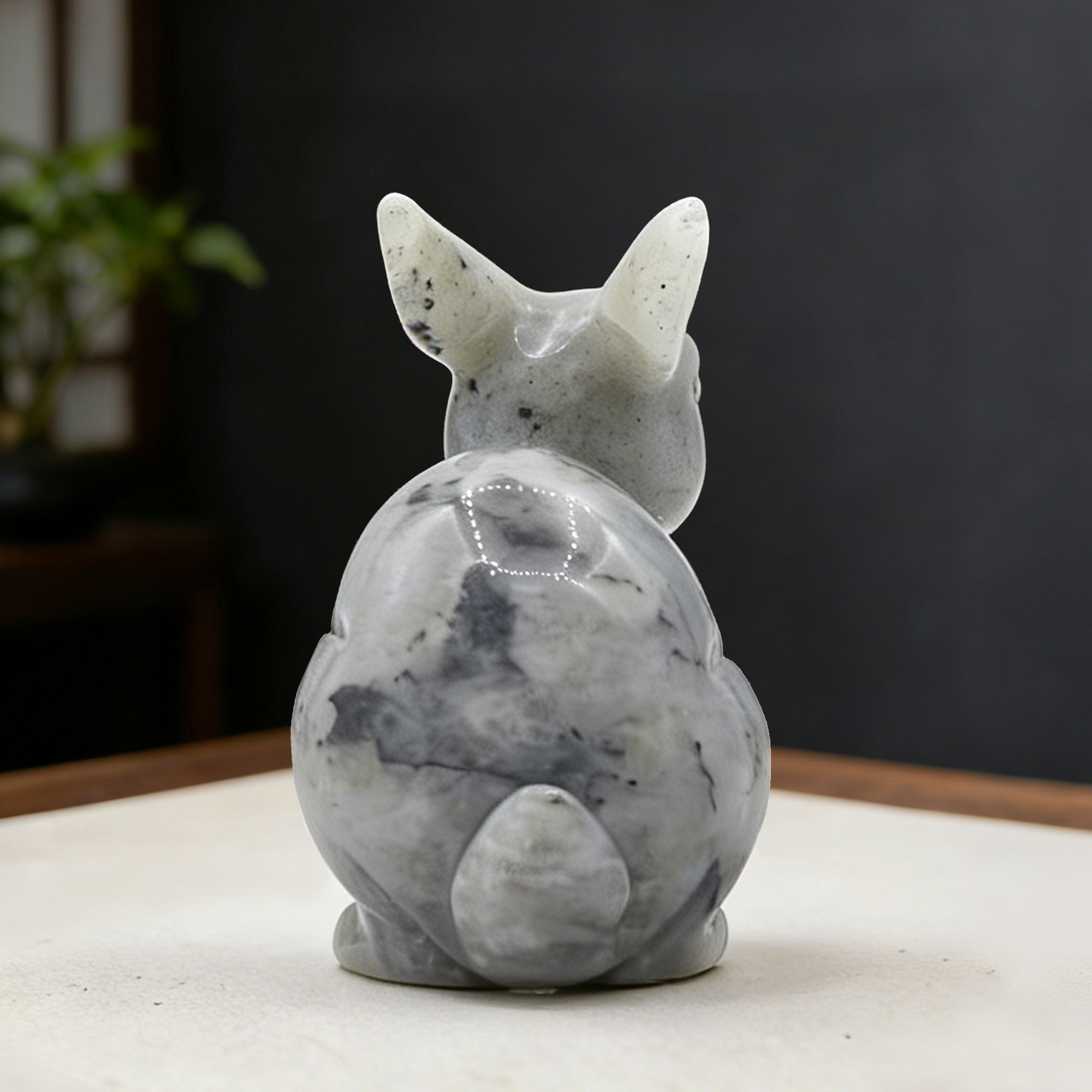 Labradorite Rabbit Carving — view 4
