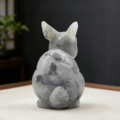Labradorite Rabbit Carving — view 4