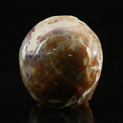 Yellow Chalcedony Geode Skull - Honey Gemstone — view 3