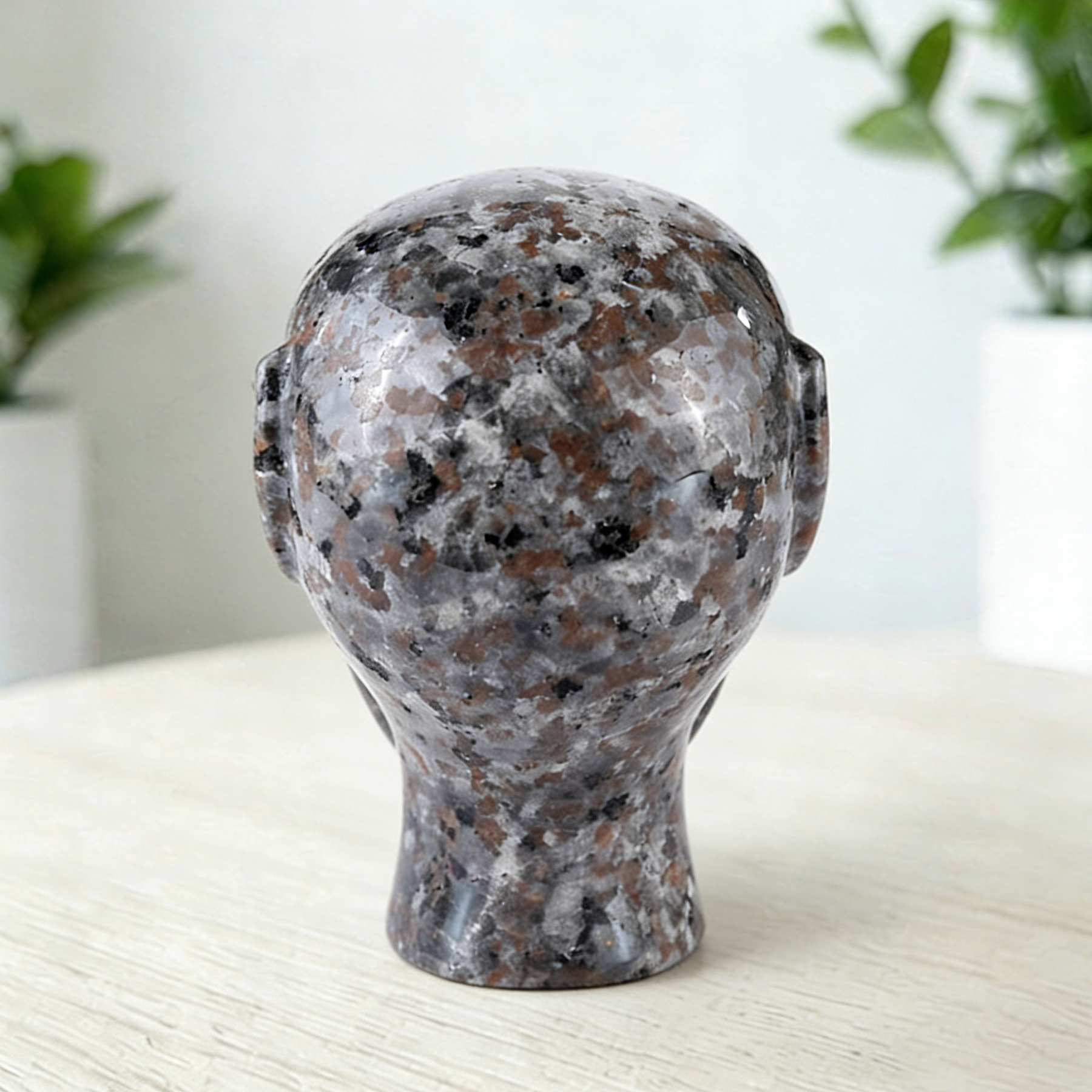 3.8 Inch Fire Stone Alien Crystal Skull — view 5