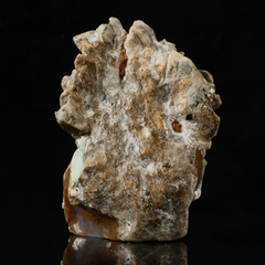Yellow Chalcedony Lion Head Carving — view 3