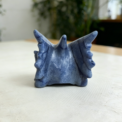 2.5 inch Blue Aventurine Chinese Dragon Skull - Natural Aventurine Carving — view 5