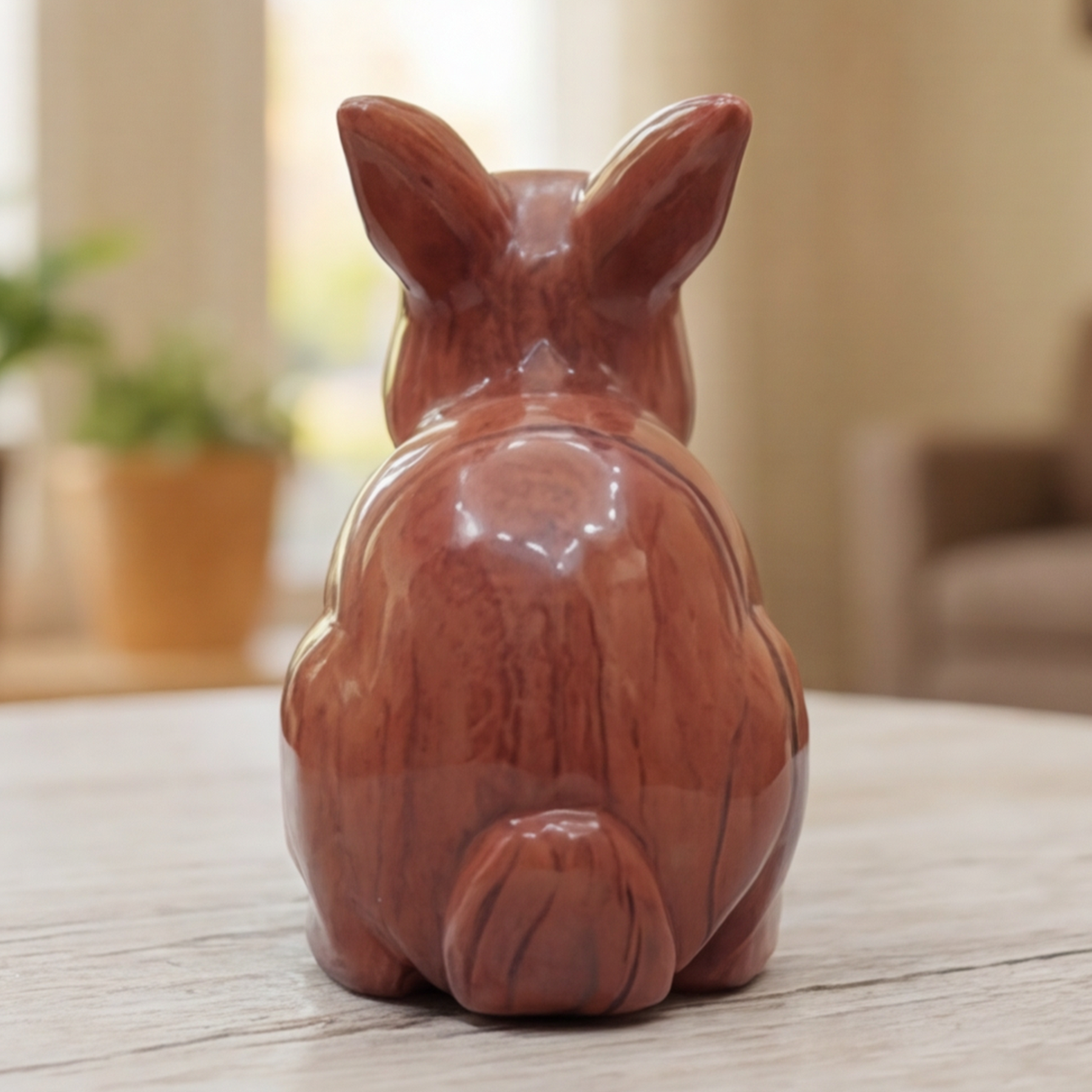 Red Jesper Rabbit Carving — view 6
