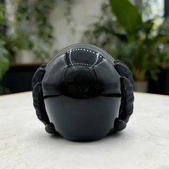 Hear No Evil Black Obsidian Skull — view 4