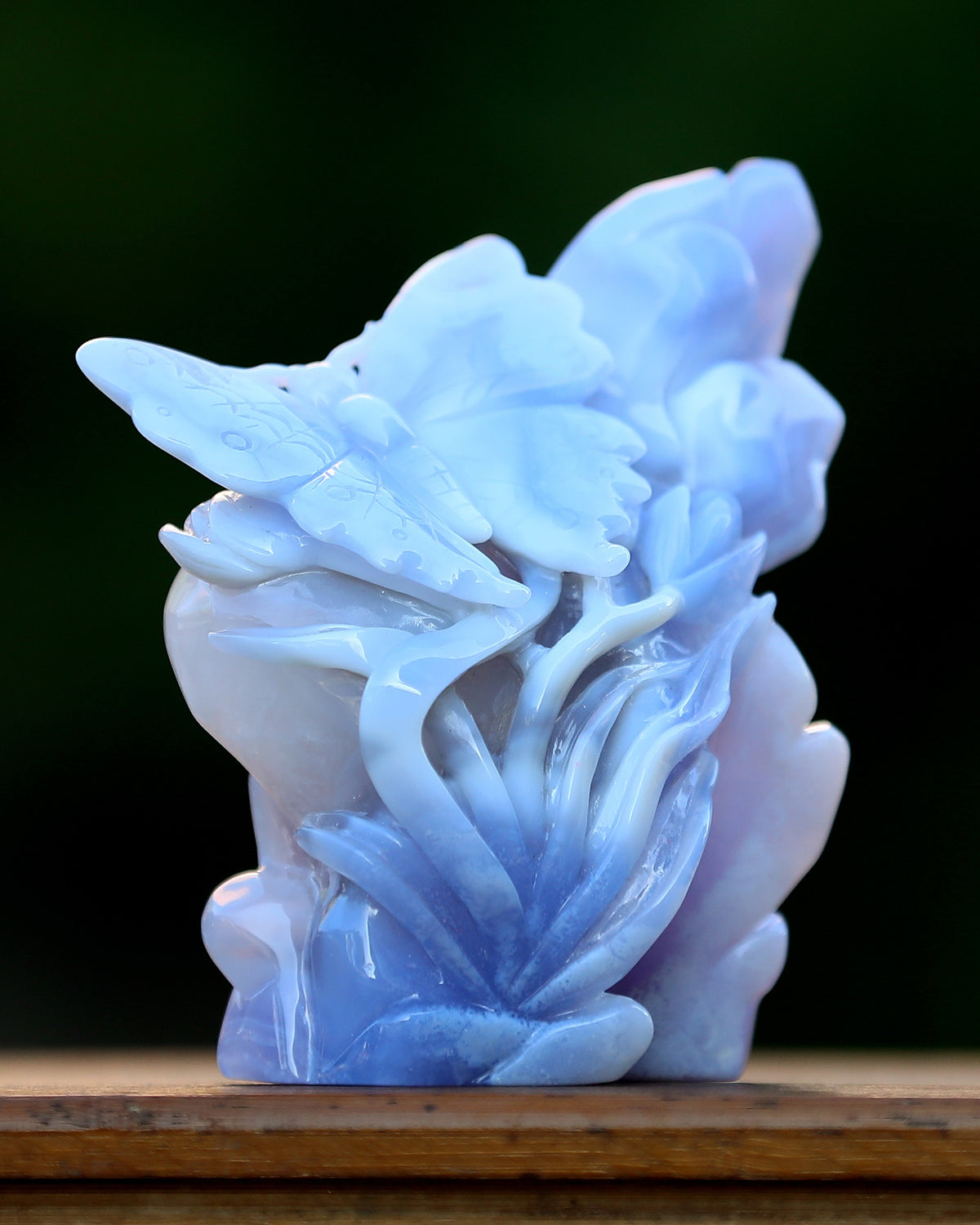Blue Lace Agate Butterfly