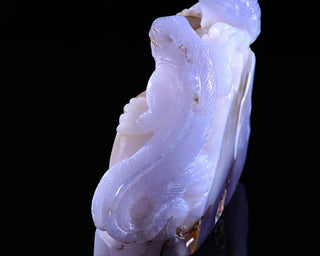 Blue Chalcedony Twin Lizards Geode