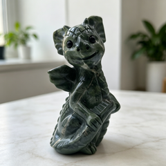 Jiulong Jade Flying Dragon Baby Jade - Natural Jade Stone Carving — view 8