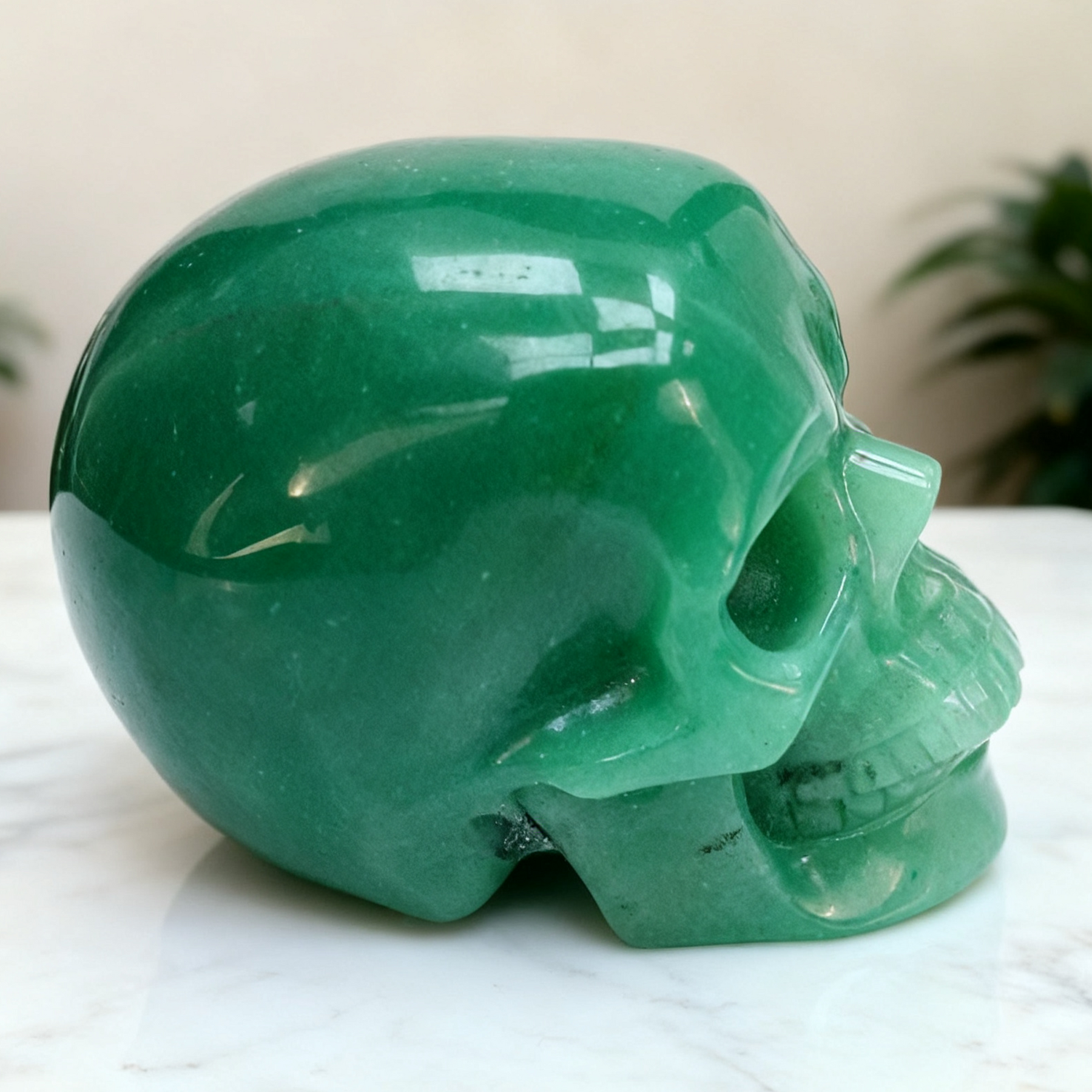 2 Inch Green Aventurine Crystal Skull – Skull — view 3