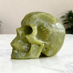 4.5 Inch Serpentine Crystal Skull — view 7