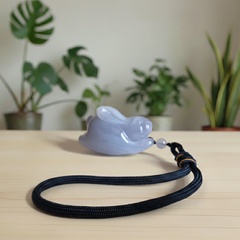 Blue Chalcedony Rabbit Fidget – Stress Relief — view 8