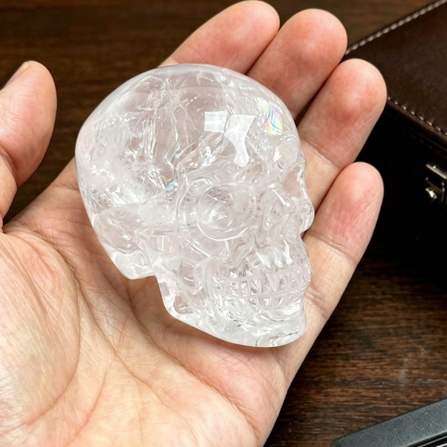 2 Inch Clear Quartz Crystal Skull – Skull — view 1