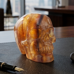 3 Inch Fluorite Crystal Skull — view 1