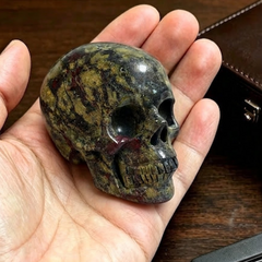 2 Inch Dragon Bloodstone Crystal Skull – Skull — view 1