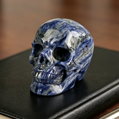 3 Inch Blue Lace Agate Crystal Skull – Gemstone — view 1