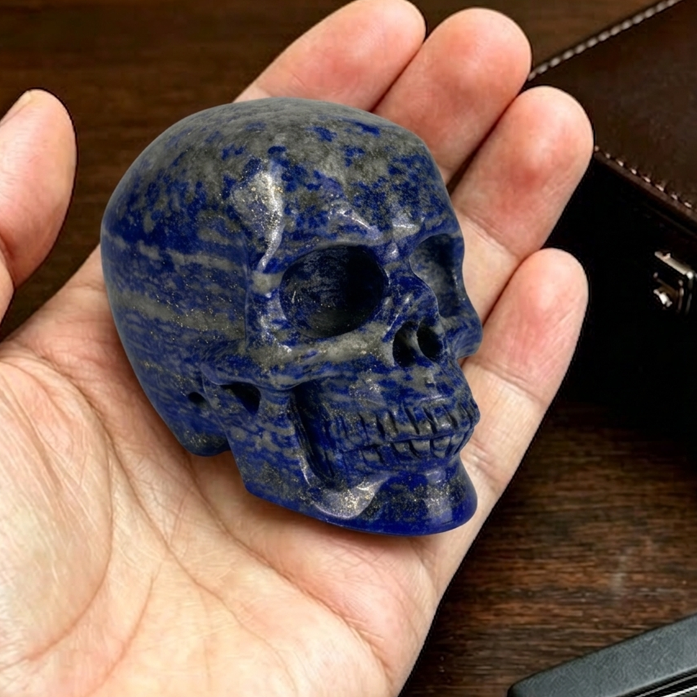 2 inch Lapis Lazuli Crystal Skull — view 1
