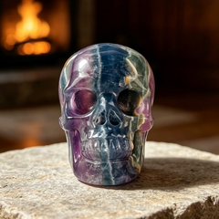 3 Inch Fluorite Crystal Skull — view 1