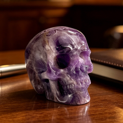 3 Inch Dream Amethyst Crystal Skull – Healing Stone — view 1