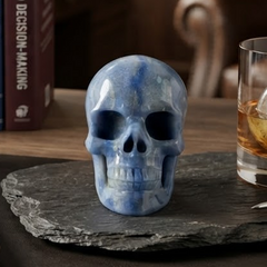 3 Inch Blue Aventurine Crystal Skull — view 1