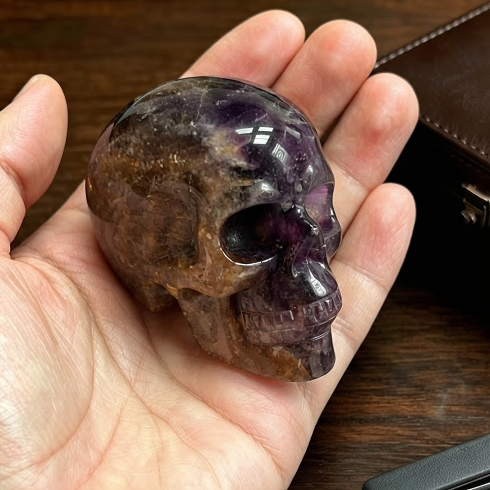 2 Inch Fluorite Crystal Skull — view 1