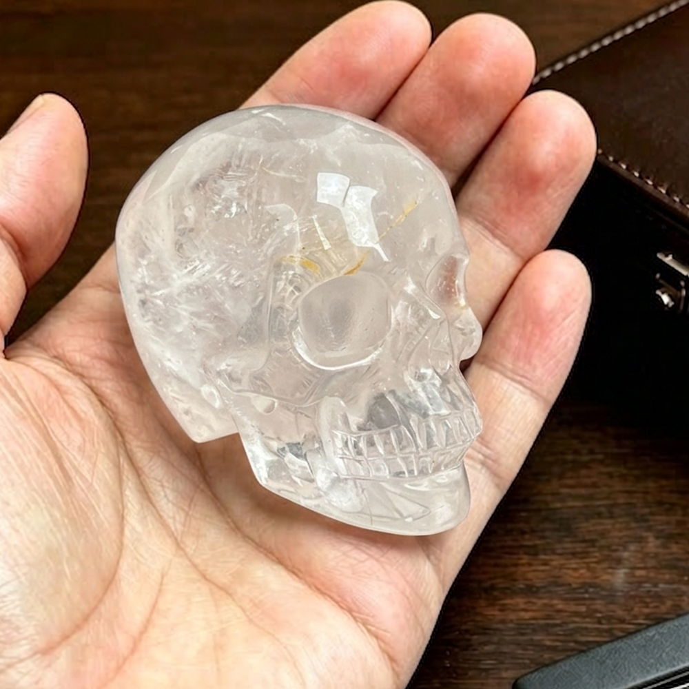 2 Inch Clear Quartz Crystal Skull – Skull — view 1