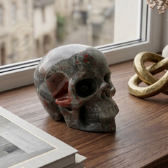 3 Inch African Bloodstone Crystal Skull — view 1