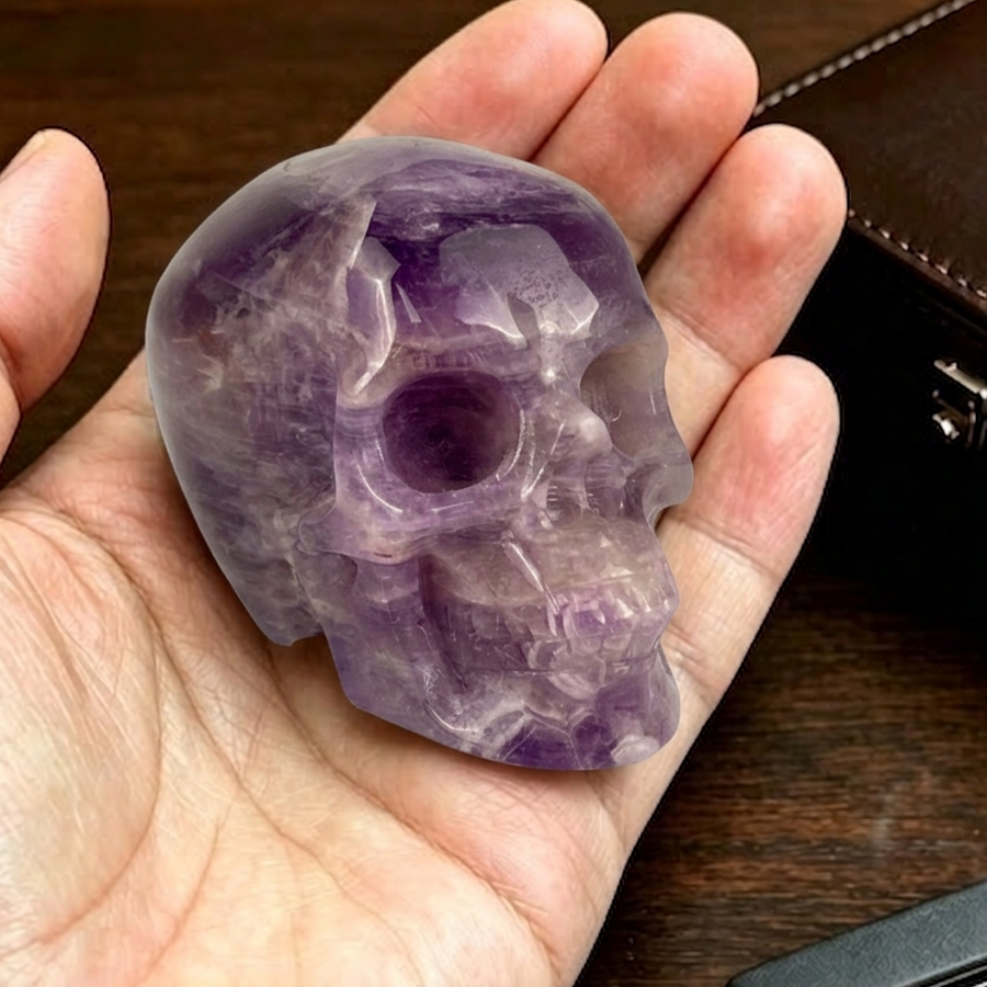 2 Inch Dream Amethyst Crystal Skull – Skull — view 1