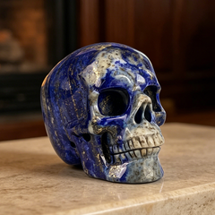3 inch Lapis Lazuli Crystal Skull — view 1