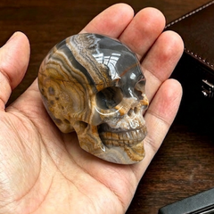 2 Inch Red Crazy Lace Agate Crystal Skull – Skull — view 1