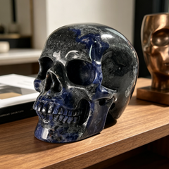 4.5 Inch Blue Lace Agate Crystal Skull — view 1